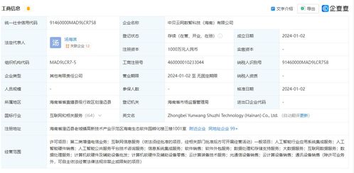 中貝通信在海南成立數(shù)智科技公司，拓展AI業(yè)務(wù)與信息系統(tǒng)集成服務(wù)